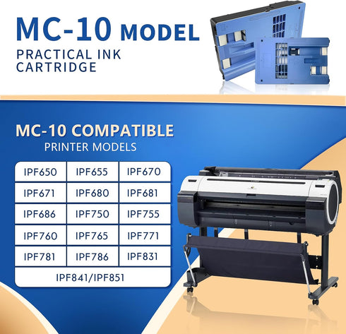 MC-10 Maintenance Cartridge Replacement for Canon Imageprograf IPF650 655 681 686 671 Printers