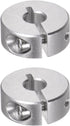 HARFINGTON 2pcs Shaft Collar - 6mm Bore Aluminum Alloy Set Screw Split Clamp-On Collars for Industry