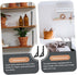 2pcs ULTECHNOVO Stainless Steel Folding Shelf Bracket Wall-Mounted Triangle Hinge for Table Bench Storage Rack