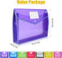 Plastic File Folders, 10 Pcs A4 Expandable Waterproof Pouch Envelopes with Snap Closure for Office/Business/School