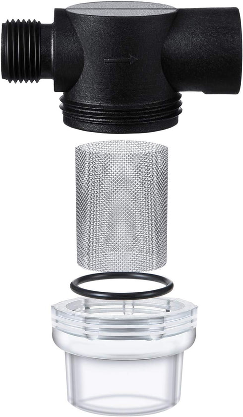 Water Pump Strainer Filter, RV Replacement 1/2 Inch Twist-On Strainer for WFCO or Shurflo Pumps