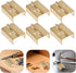 10pcs 180 Kisangel Four-fold Right Angle Cabinet Hinges, Rust-Resistant Yellow Folding Hardware for Wooden Furniture