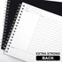 Glenmal 4 Pack Note Taking Notebook, 320 Sheets, 6 x 8.5 Inches, Single Sided Printed Spiral Steno Pads