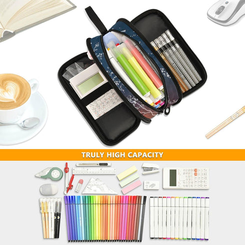 Soccer Football Ball Pencil Case Box, Large Zipper Pouch for Stationery, Organizer for Kids, Teens, and Adults