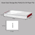 Clear A4 Paper Storage Box with Lids - Stackable Plastic File Storage Bins for Invoice Document Stationery, Desk