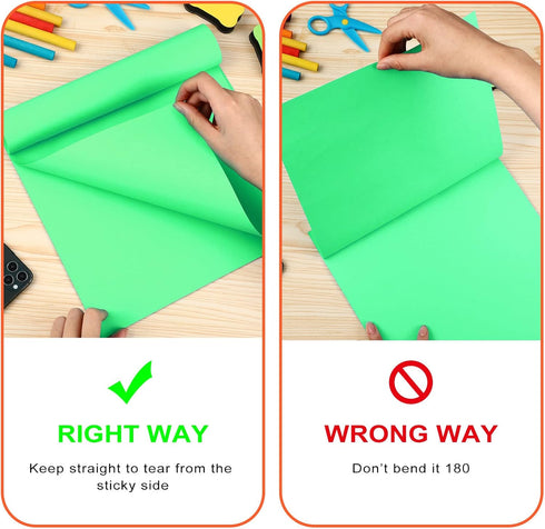 Zubebe 10 Pads Jumbo Sticky Notes, 11 x 11 Inch, Bright Colors, 25 Sheets/Pad