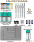 Nicpro 36PCS Blocky Gear Mechanical Pencil Set with Case, Metal Pencils for Art Drawing and Sketching