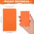 Harloon 100 Pcs Mini Notebooks, Bulk Employee Appreciation Gifts, Small Pocket Journals for Office Favors (Orange)