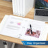 SUIN 1/2'' 3 Ring-Binders, 0.5 inch View-Binder, 100 Sheet Capacity, 12 Pack White for Office and School Use