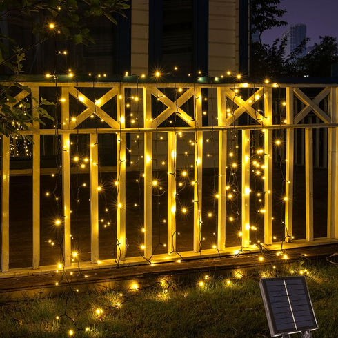 100FT 300 Solar String Lights Outdoor Waterproof with USB Charging & Remote & Memory, Extra Long LED Solar Christmas