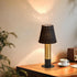 Sionfungluxx Counter, Black and Gold Table Lamp, small table lamp for bedroom, Modern Mini Nightstand Lamp with Fabric