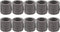 ApplianPar 10 Pack Black Malleable Iron Cast Pipe Fitting, 1/2" Inch Coupling for DIY Pipe Furniture