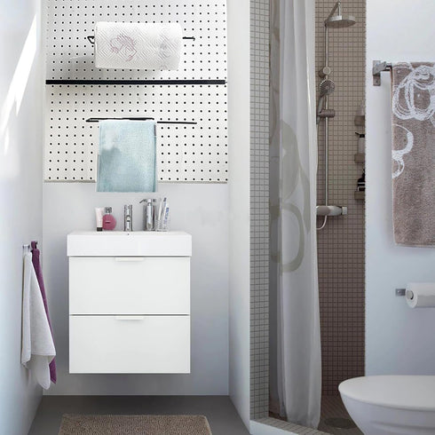 2 Pack Pegboard Paper Towel Holder - Peg Board Organization Accessories for Tool Shed, Garage, Kitchen, Bathroom