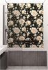 HAOKHOME 93242-1 Peel and Stick Wallpaper - Floral Vintage Roses Contact Paper Removable Black/Beige/Olive