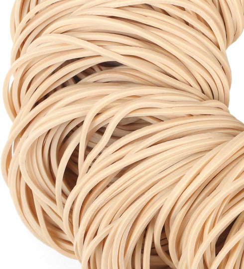 Rubber Bands 500pcs Size #19 Light Brown Elastic Rubber Bands for Office Supplies