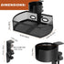 MASTLU Under Desk Organizer with Cup Holder, Swivel Pencil Drawer, Steel Organizers, 360 Spin Hidden Storage Box, Black