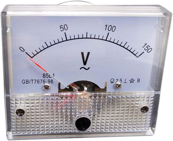 Analog Voltmeter Panel Pointer, Volt Voltage Meter Gauge 85L1 AC 0-150V