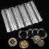 XYZsundy 25mm 24.26mm, (200) Coin Capsule Perfect fit for Board Game Token Holder,U.S. Quarters Coin Holder Capsules