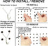 50-Pack Steel Pegboard Hooks 1in J-Hook, Black - Fits Any Peg Board - Organize Jewelry, Keys, Craft Supplies