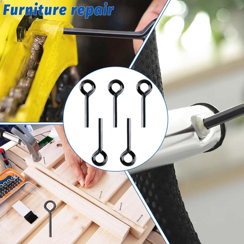 5 Pack Allen Wrench Door Key, 7/32-inch Black Hex Key for Push Bar Panic Exit Device, Standard Metal Set