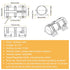 DC24V 3800RPM JIAWANSHUN Vibration Motor, Sieve Vibratior, Rotary Speed Vibrating Motor for Massage Bed Vibration Chair