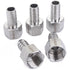 LTWFITTING Stainless Steel 316 Barb Fitting Coupler, 1/2" Hose ID x 1/2" Female NPT (Pack of 5)