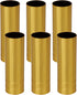 BQLZR 8cm Height 2.5cm Dia Bright Gold Double Line Chandelier Candle Light
