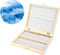 Acogedor Microscope Slides Storage Box, 100-Places Wooden Box with Lock for Lab Glass Prepared Slides