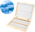 Acogedor Microscope Slides Storage Box, 100-Places Wooden Box with Lock for Lab Glass Prepared Slides