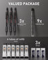 Nicpro 0.9 Metal Mechanical Pencil Set with Case, 3PCS Heavy Duty MP2000 Lead Pencil with 6 Tube HB Lead Refills