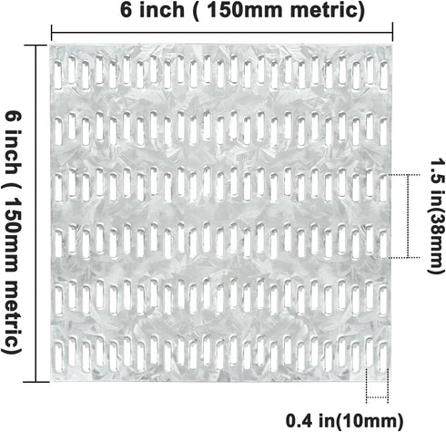Truss Plates 6x6 Inch - Pronged Mending Plate with Nail Teeth for Roofing Wood Connector, 10 Pcs