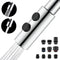 Kitchen Sink Faucet Head Replacement, Chrome Spray Head with 10 Adapters, Stainless Steel Pull Out Nozzle