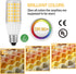 Dimmable T4 JDE11 Bulb 120V 5W 50W Bulbs T4 Fan,2-Pack LED Halogen Equivalent, Warm White Mini Candelabra Base, No
