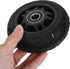 2pcs Beaupretty Silent Heavy Duty Replacement Wheels for Rolling Cart Trolley with Bearings Solid Rubber Caster Wheels