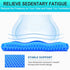Helishy 1.65inch Tailbone Gel Seat Cushion for Long Sitting - Double Thick Cooling Egg Cushion for Back, Hip, Sciatica