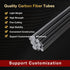 ARRIS 3.0MM Diameter Carbon Fiber Rod, 300mm for RC Airplane DIY Craft, 10PCS, Matte Pole, Various Lengths