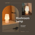 SUREYOND Mushroom Lamp,Mother's Day Gifts,Small Table Lamp,Cute Nightstand Kitchen Mini Lamp,Glass Table Lamp,Suitable