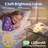 ChicLumen 7 Cute Dragon Kids Night Light, Dinosaur Silicone Lamp with RGB Colors & Warm White, Portable Magnetic Night