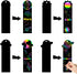 CY2SIDE 72PCS 9 Solar System Planets Scratch Bookmarks for Kids, Outer Space Theme Scratch Card Craft Kits, Galaxy Star