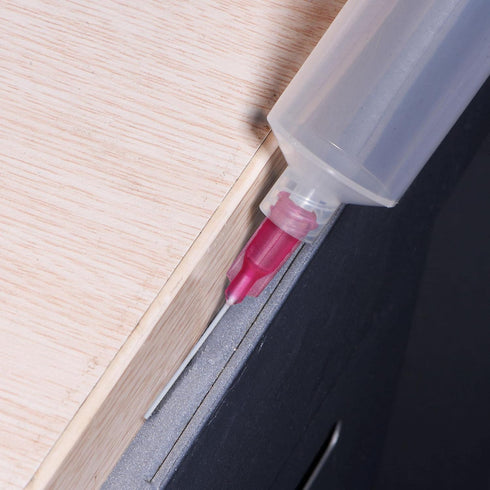 uxcell 10 Pcs 18G Plastic Dispensing Needles, 1" PP Glue Needle Tube Blunt Luer Lock Tips for Liquid Glue Gun
