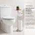 5 Toilet Paper Holder Stand with Phone Shelf, Holds Rolls, Free Standing TP Roll Holder for Bathroom, Practical Shelf