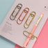 Zrwcvxy 15 pcs Multifunctional Pen Clips, Large Size Paperclip Holders for Notebooks and Papers, Gold/Silver/Rose Gold