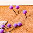 Map Tacks, 1/8-Inch Assorted Color Beads Head Push Pins, 500-count (Purple)