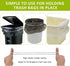 HYLIYAKI 13 30 Set 3 Trash Can Bands, Garbage Can Bands Good Elastic Hold Trash Bags in Place, Large Durable Rubber