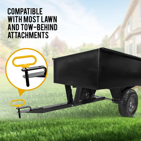Yellow Magnetic Lawn Mower Trailer Hitch Pins, Ultra Strong Neodymium Magnet Pin for One Handed Hook On & Off