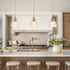 5.1Inch E26 Pendant Light Fixtures,Mini Hanging Lights Transparent Glass Vintage Pendant Light for Bedroom Living Room