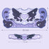 GeekShare Large Gaming Mouse Pad with Wrist Support Set, Non-Slip Rubber Back Desk Mat & Memory Foam Rest - Star Wings