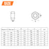 360 Pieces 304 Stainless Steel Hex Nuts Assortment Kit, 7 Sizes (M2 M2.5 M3 M4 M5 M6 M8)