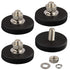 ULIBERMAGNET 4Pack Anti-Scratch Neodymium Magnet with Rubber Coated and M6 Male Thread,Super