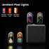 LOOPDOT EDC Flashlight Rechargeable Small and Powerful LED Flashlight with RGB Pixel Display, Interactive Games